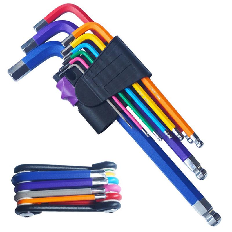 Buy 9PC L Wrench Ball End Long Arm Hex Key Allen Wrench Screwdriver Set