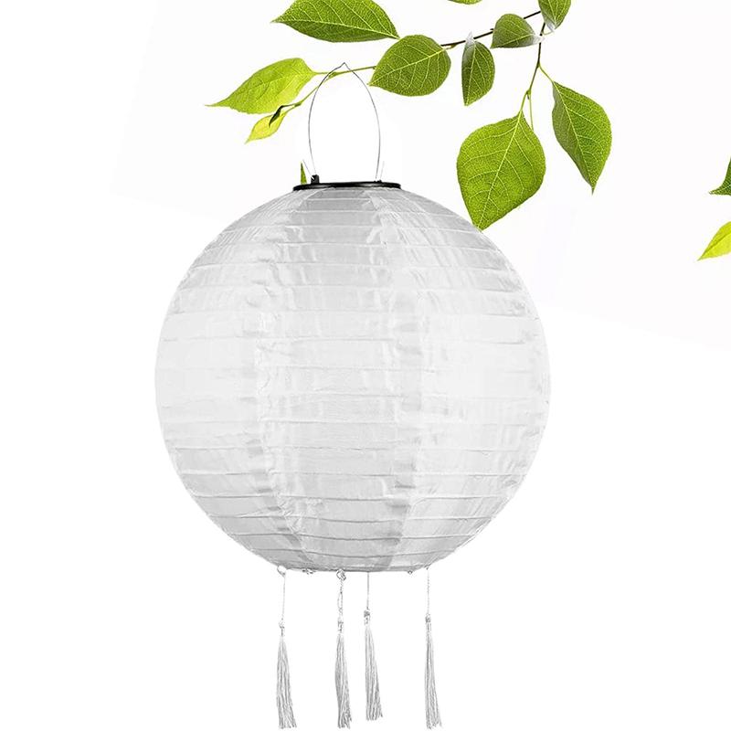 12 Inch Waterproof Solar Powered Lanterns Chinese Lantern Led Lamp Outdoor Decoration Balls Light Solar Lantern Party Decoration