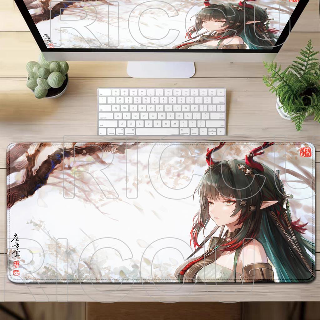 XXL HD-Druck Anime-Mädchen Zhuang Fangyi Arknights Endfield Mauspads Esports Teppich Spiel Gummi Gaming Große PC-Zubehör Schreibtischmatte