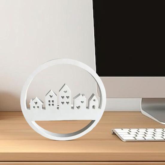 Silicone House Mold Architectural Shape Mold Mold Resin Construction Circle Candle Heat-Resistant DIY Craft