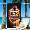 Counter Strike Print Beach Towel Design, Soft, Lightweight. for Home Bathroom, Spa, Pool, Yoga, Surfing, Camping, Gift for Family, Friend