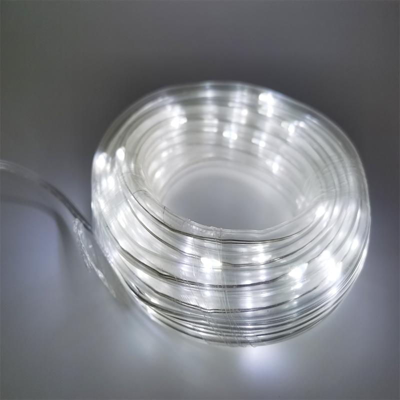 200/300 LEDs Solar Powered Rope Tube String Lights Outdoor Waterproof Fairy Lights Garden Garland For Christmas Yard Decoration