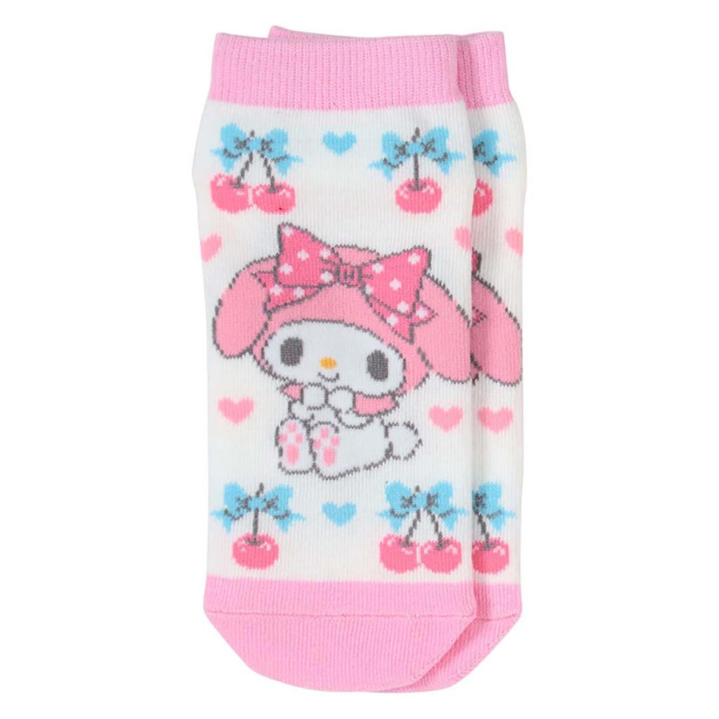 Sanrio Kids Sneaker Socks My 689378 3-Pair Set, Melody, 13-15cm,