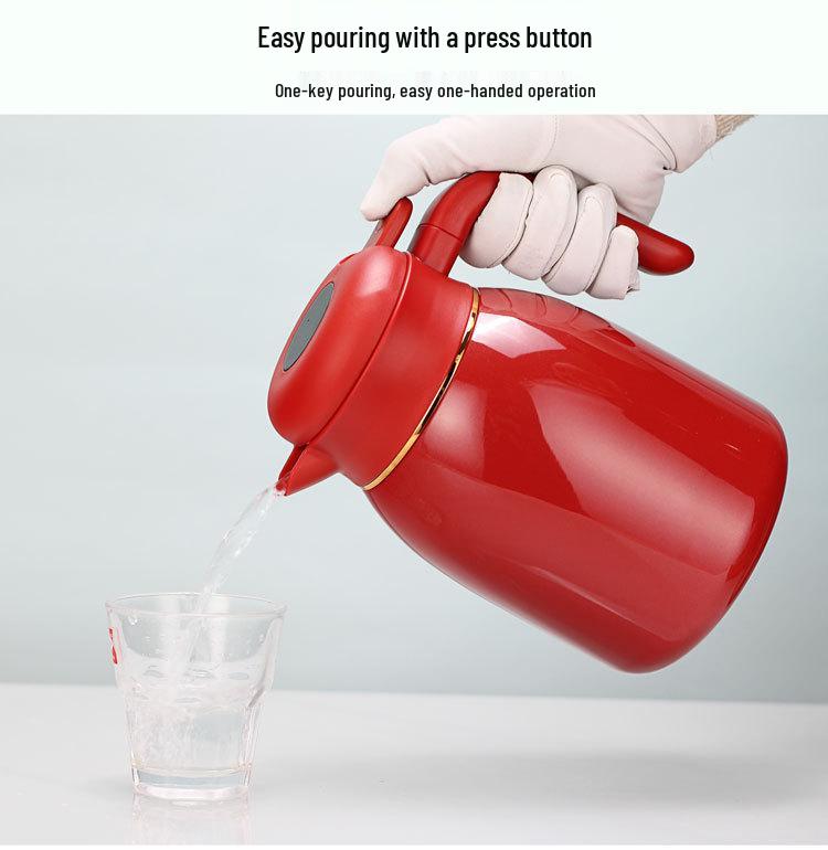 1.2L Large Capacity 304 Stainless Steel Thermos Flask, Home & Hotel Use, Engravable Hot Water Bottle.