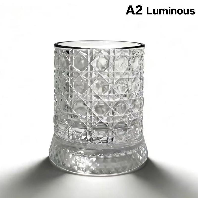 Premium 360° Rotating Glass Cup with LED for Unique Wine Tasting Experience