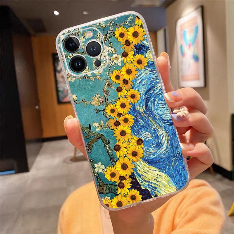 Vincent Van Gogh Art Phone Case For iPhone 17 Pro Max Air 16 15 14 13 Pro Max 15 16 Pro 15Plus
