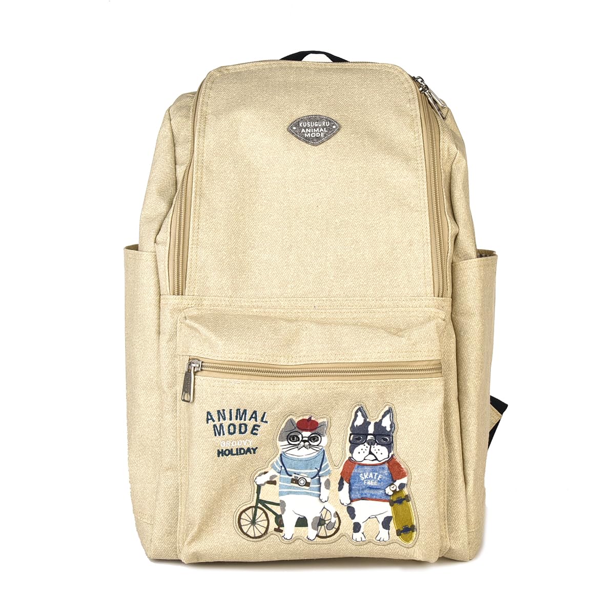 Женский рюкзак Kusguru Japan Animal Mode, 258046, Бежевый, Средний