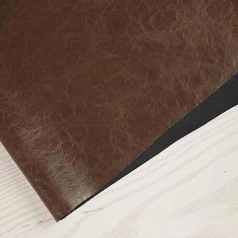 100x138cm PU Deri Kumaş Parlak Yumuşak Deri Yağlı Mumlu Deri Tasarımcı Su Geçirmez Kendin Yap Dikiş Ceket Pantolon Trend Giysiler İçin