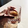 Pure Hand Engraving Old Fashion Tumbler Lowball Whisky Glass Classic Wheat Awn Figure  Xo Liquor Wine Rocks Whiskey Cup Gift Box