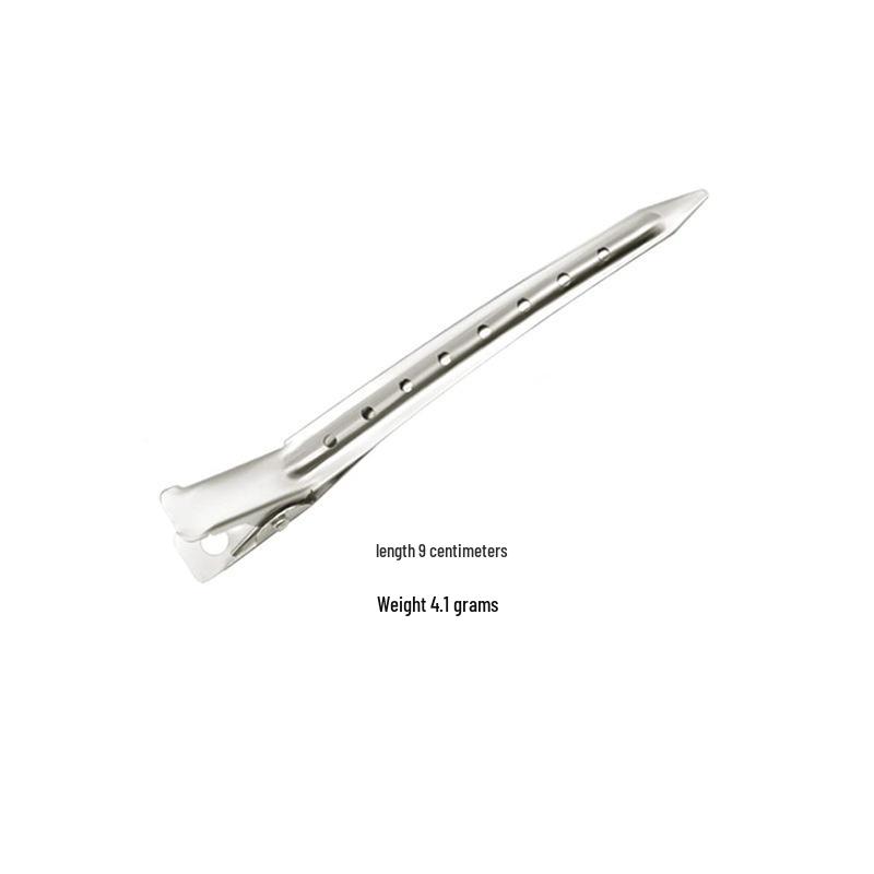 Pointed Tip Hair Styling Clip - Metal, Volumizing, Electroplated