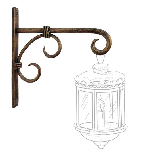 Polish Handmade Wall Lantern Diya Hanger Garden Home Décor Product Black Golden