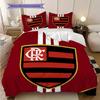 Flamengo logo Vzor Povlečení Přikrývka Sada Povlak na přikrývku Povlak na polštář Domácí dekorace Dárek k narozeninám (1 * povlak na peřinu + 2 * povlak na polštář, bez jádra)