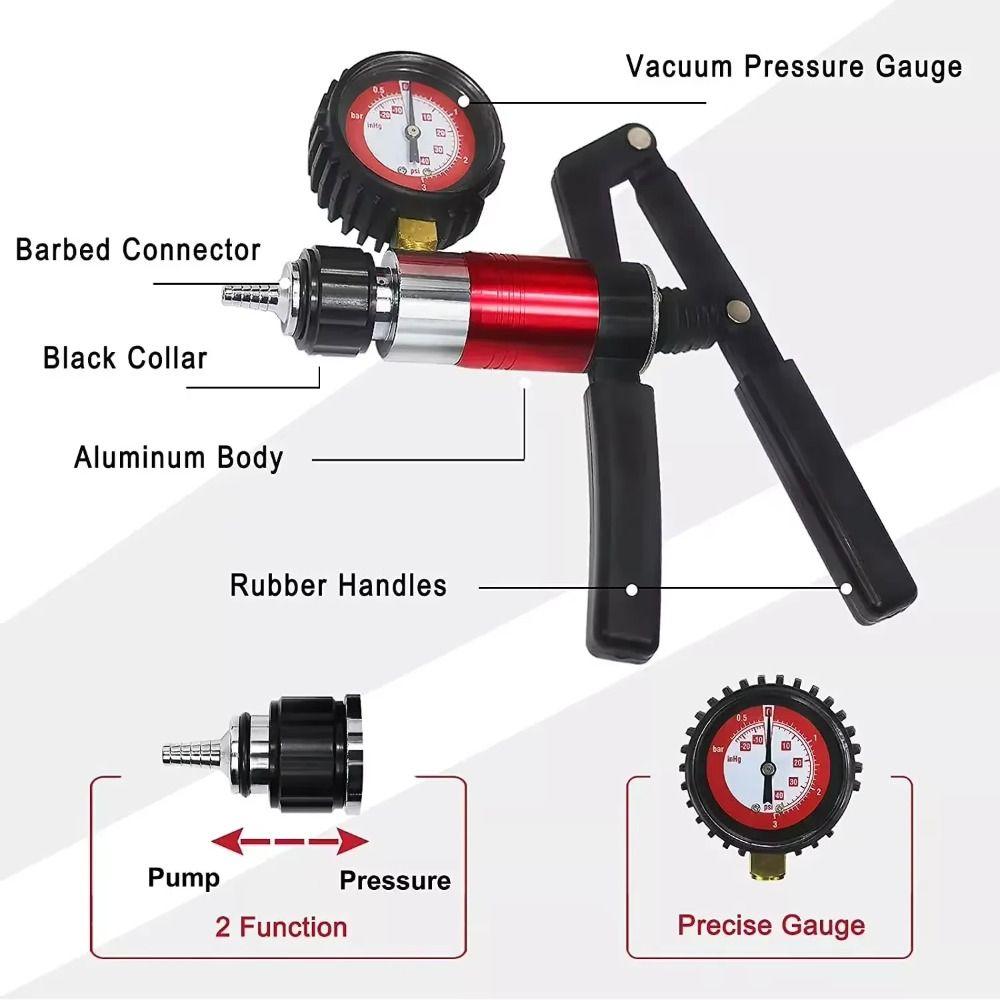 Pistol Pump Design Vacuum Pump Tester Hand Held Clutch Fluid Bleeder  Car Diagnostic