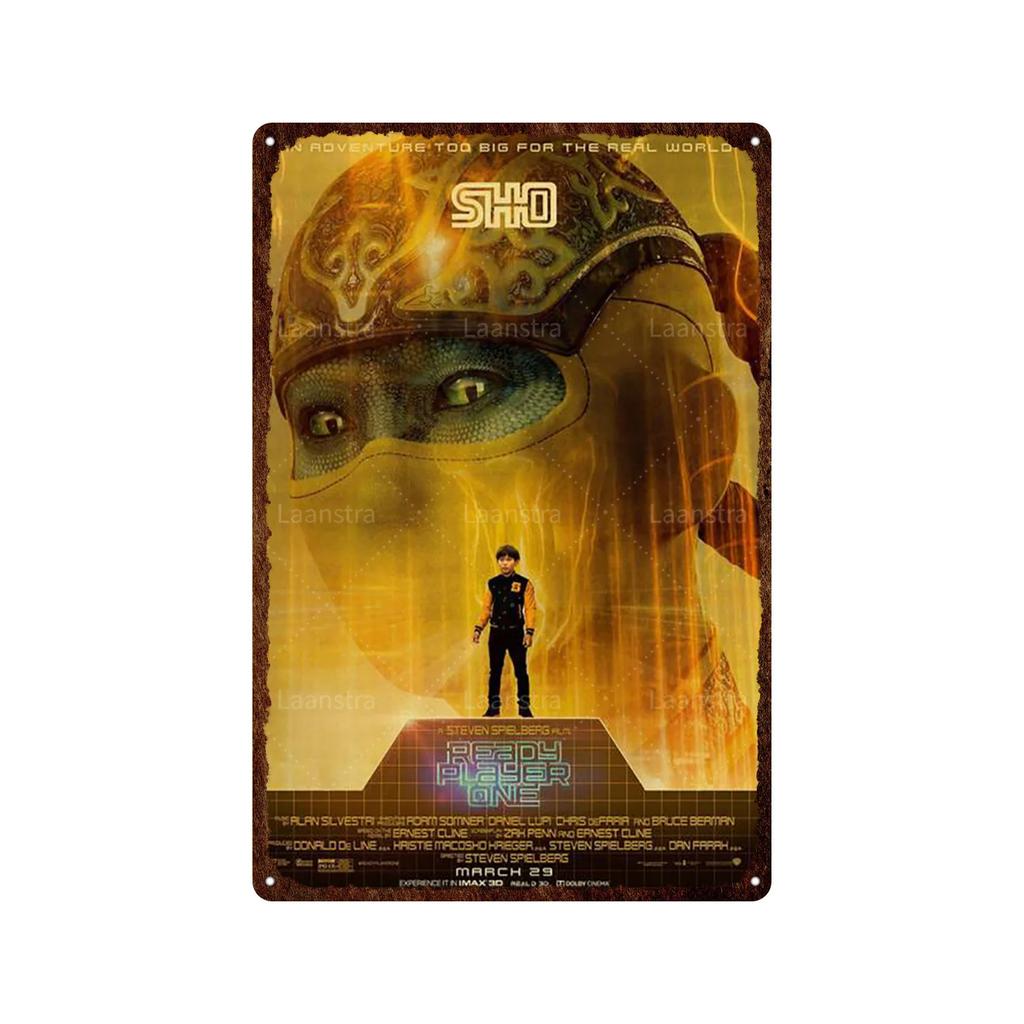 Ready Player One Retro Movie Tin Sign Poster Bar Home Decoration Metal Sign Plaque Decoration Wall Art Decor For Decorating