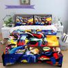 GrendizerUFO Pattern Bedding Quilt Set Quilt Cover Pillowcase Home Decoration Birthday Gift (1 * duvet cover + 2 * pillowcase, without core)
