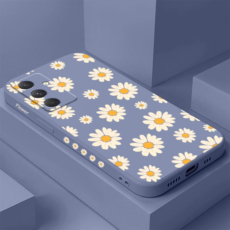 Corrugated Daisy Phone Case For Samsung A55 A35 A25 A15 A56 A36 A26 A17 A16 A07 A06 A05 A05S A54 A34 A24 A14 A04 A04S A04E 4G 5G