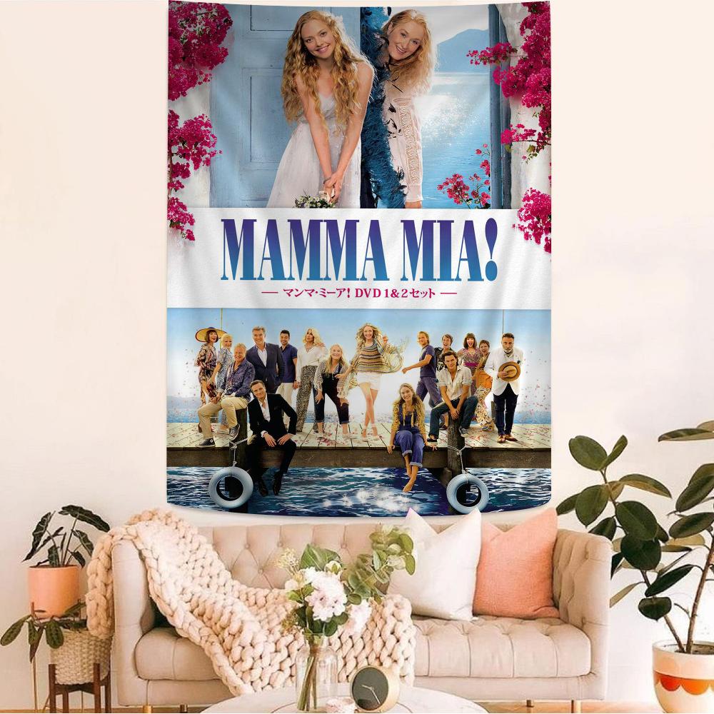 Mamma Mia Poster Klassieke TV Show Hippie Wandkleed Bohemian Wandtapijten Mandala INS Woondecoratie