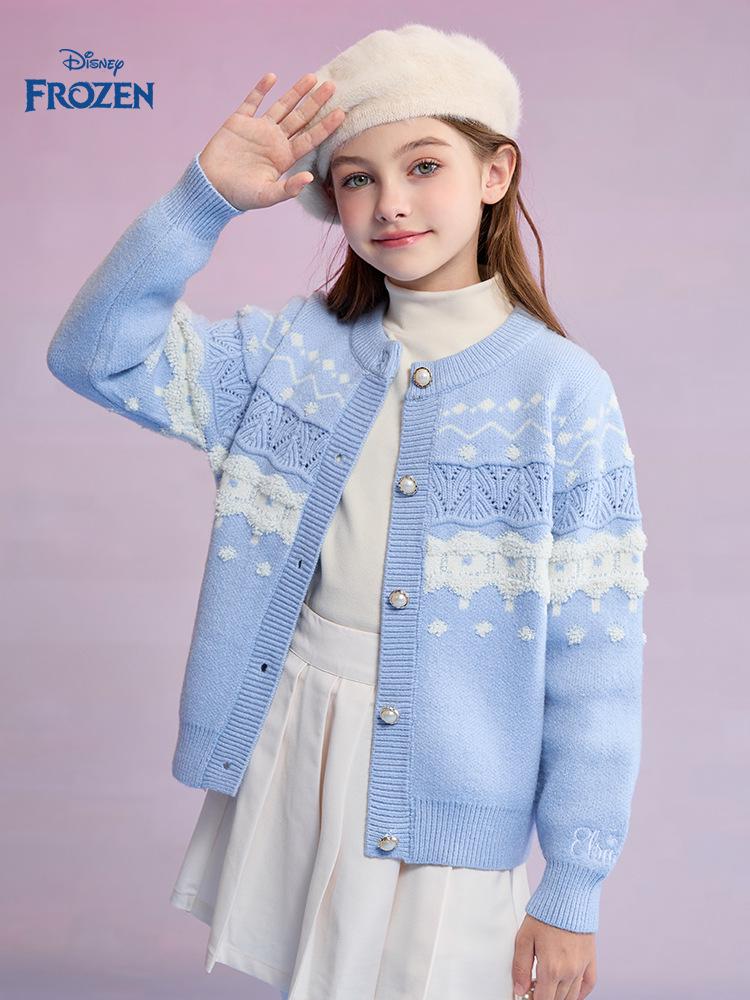 Casaco Cardigan de Malha para Meninas Disney - Primavera 2026 Manga Longa