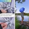Shade  Camping Fishing Headwear Cap Portable Rain Umbrella Hat Foldable Adjustable Fishing Hat for Men