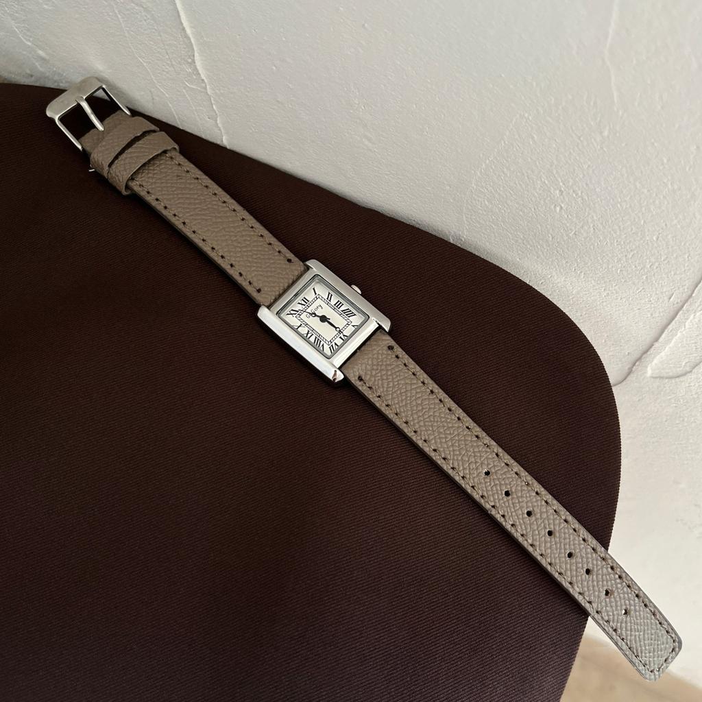 Women Square Rome Dial Watch Retro Quartz Watches Leather Strap Wristwatches