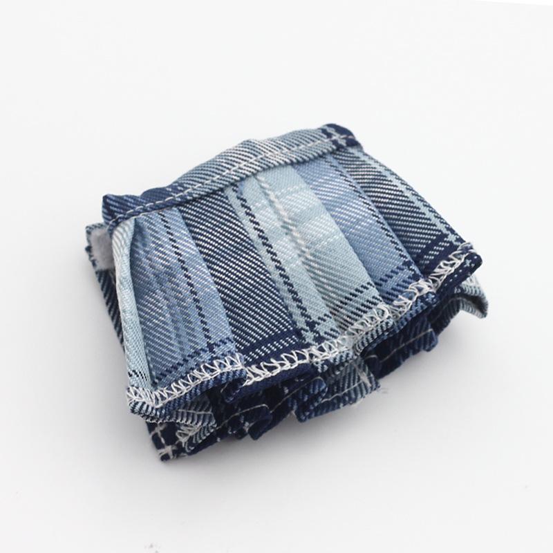 Zestaw ubranek dla lalek Labubu dla lalek V1/V2 Makaronowa plisowana spódniczka JK z aparatem i butami