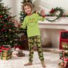 Christmas Print Cute Family Set Pajamas, Home Clothes, Family Set Long Sleeve Top Pants Set