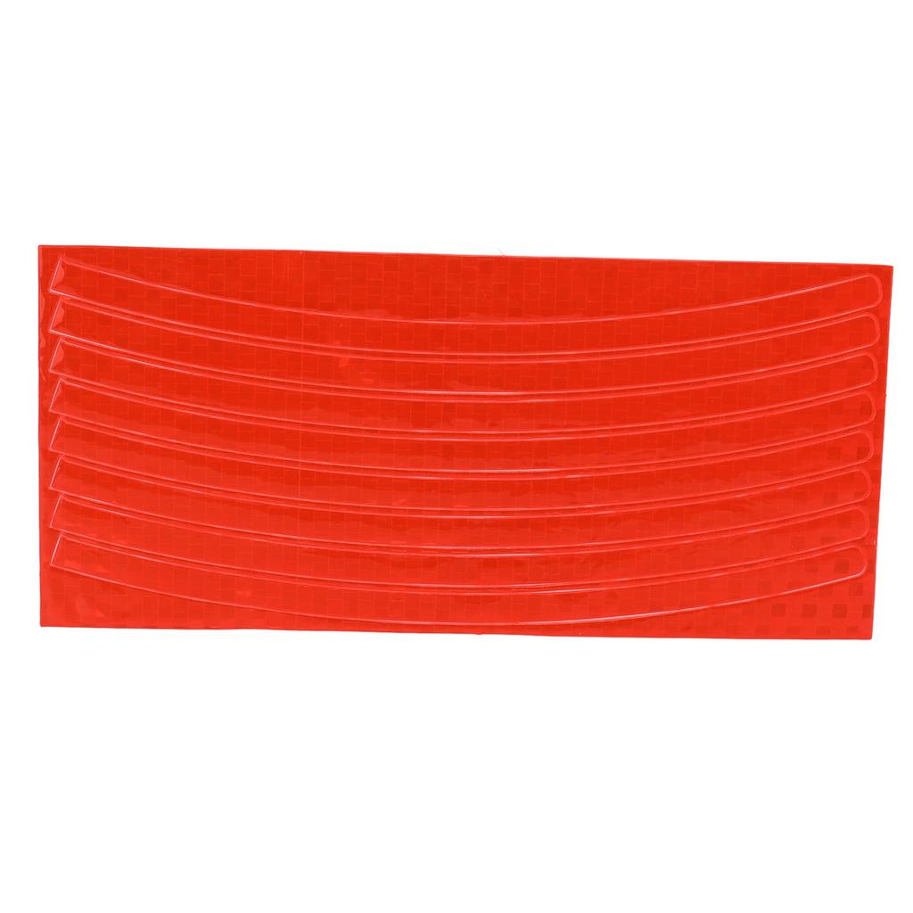 5pcs/set Mountain Bike Reflective Stickers High Temperature Resistant Bicycle Wheel Rim StripesOrange