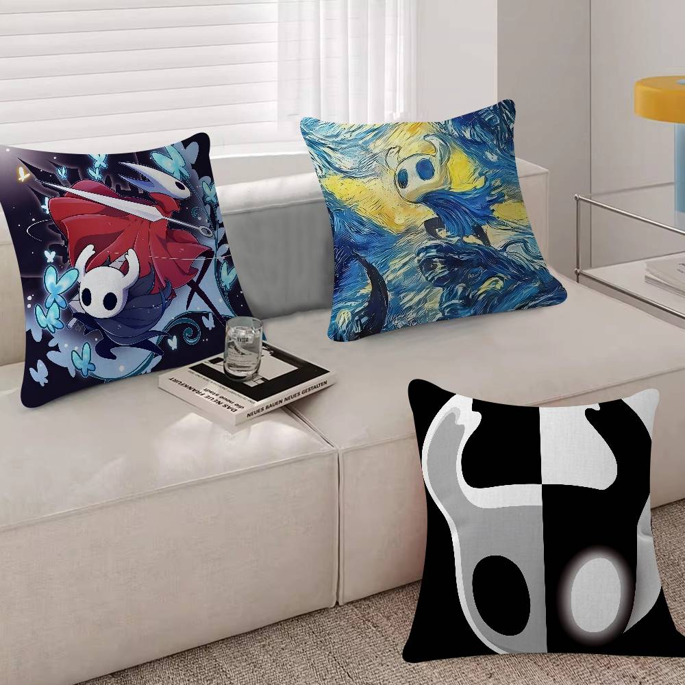 Games H-Hollow KnightS Pillowcase Toon Gift Cushion Cover Bedroom Home Sofa Chair Seat Decor Pillow Case