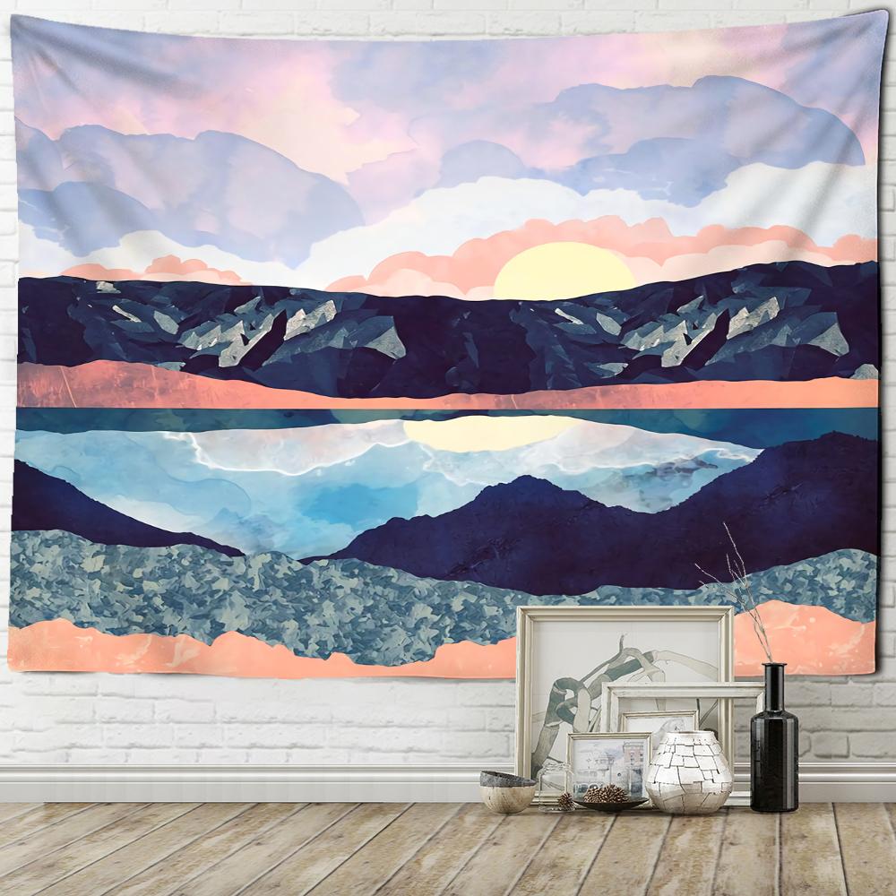 Romantischer Sonnenblumen-Astronaut Wandteppich Wandbehang Hippie Tapiz Kunst Böhmische Mystik Wohnzimmer Schlafzimmer Heimdeko