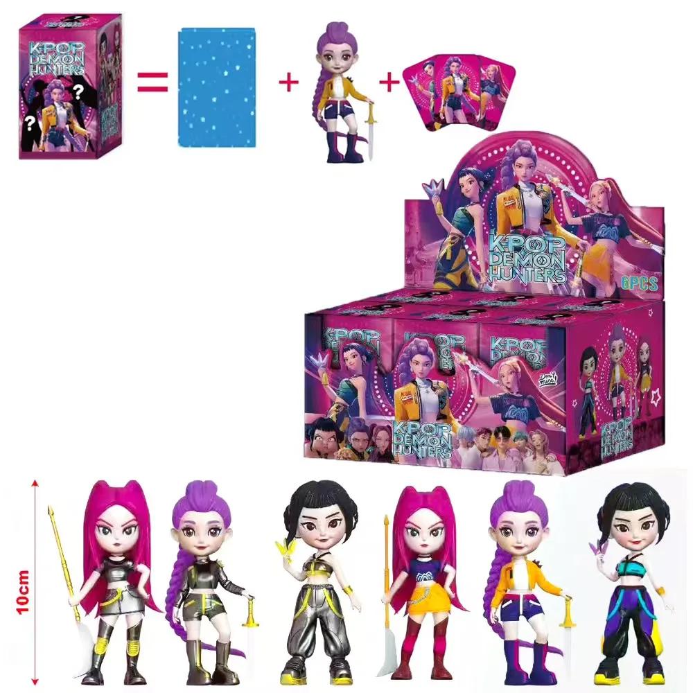 2027  Anime KPop Devil Hunter Doll Vinyl Toy Rumi Mira Zoi Character Vinyl Mask Blind Box Ornament Toy Christmas Gift