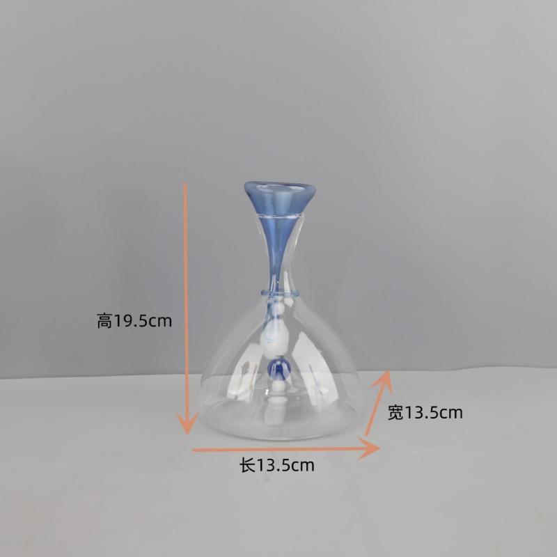 Simple and Transparent Glass Decanter Restaurant Wine Cabinet Decoration Art Crafts Decanter Family Bar Wedding Party Wine Set