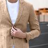 Spring Autumn Business Suit Jacket Slim Fit Solid Color Long Sleeve Suit Coat Single Breasted Turndown Collar Blazer Streetwear