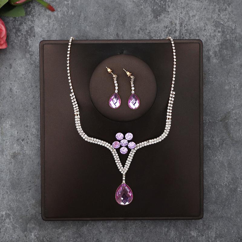Set di Collana e Orecchini alla Moda in Stile Coreano: Accessori Perfetti per Matrimonio Sposa