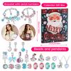 -Day Christmas Advent Calendar with Alloy Bracelet Jewelry Set, Gift for Women and Girls
