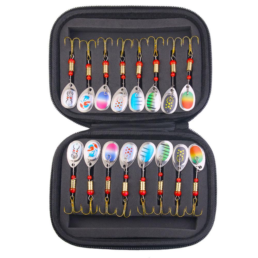 

Rotating Sequin Lure Set10Piece 6cm 3g Specialized for Treacherous Mouths Universal Lure Bait for Saltwater and Freshwater 6CM-3G