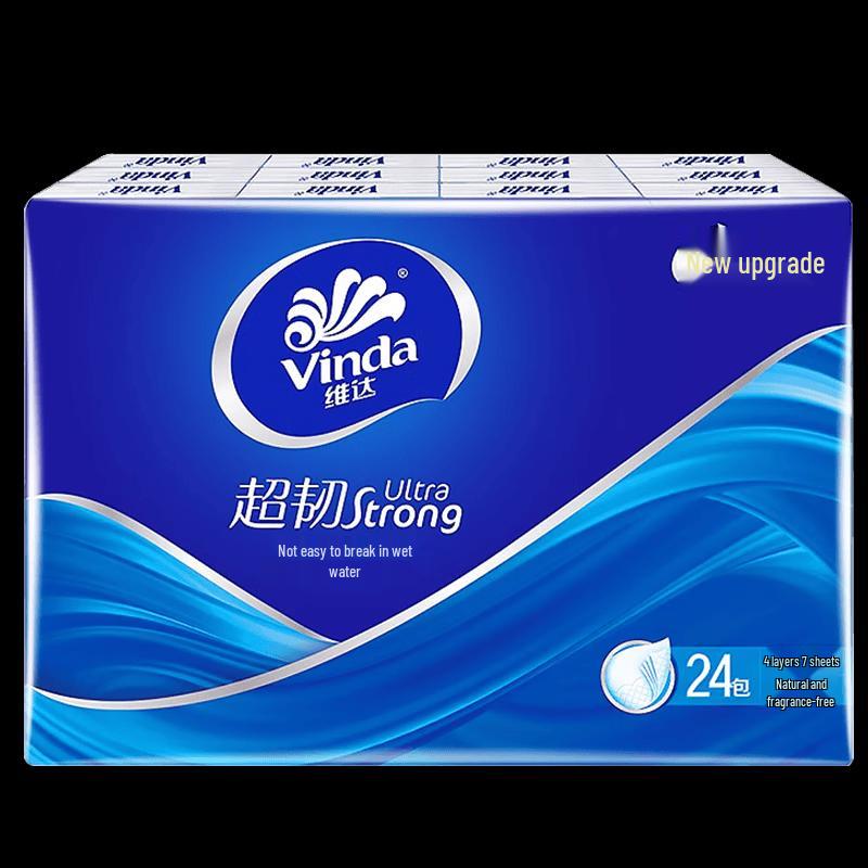 Vinda Ultra-Tough 4-Ply Mini Facial Tissues, 48 Packs