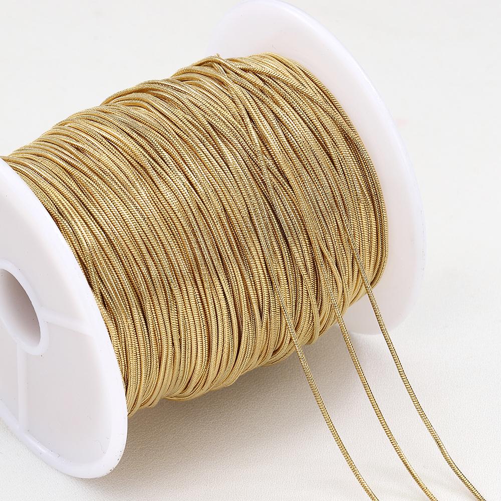 No Fade 2meters Stainless Steel Lip Chain Multi-Size Metal Bulk Chain for Necklace Bracelet Chain DIY Jewelry Making Accessories