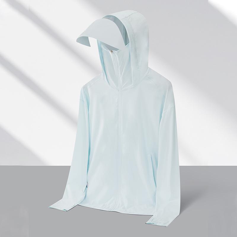

Летняя куртка из ледяного шелка с защитой от солнца UPF100+ для пар – женская и мужская защита от УФ-лучей XL