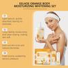 EELHOE Orange Body Moisturizing & Whitening Fragrance Gift Set Gentle Emollient Hydrating Moisturizing Skin Care Set
