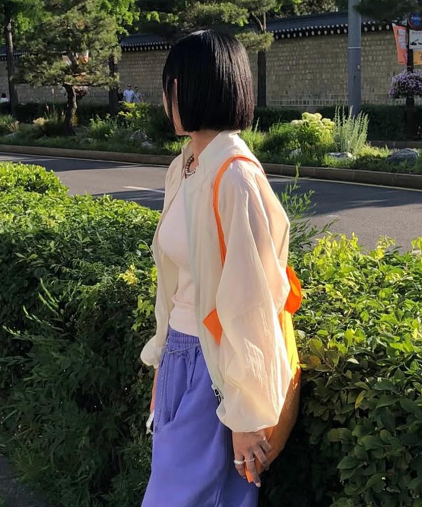 Urbandtype Airlight High-Neck Windbreaker_Cream