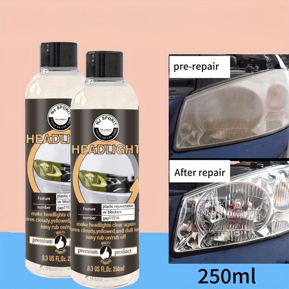 Scheinwerferlinsen-Restaurator, Autoscheinwerfer-Restaurierung, 250 ml, Scheinwerfer-Reiniger und -Restaurator, Autoscheinwerfer-Restaurierung, Auto-Detailing