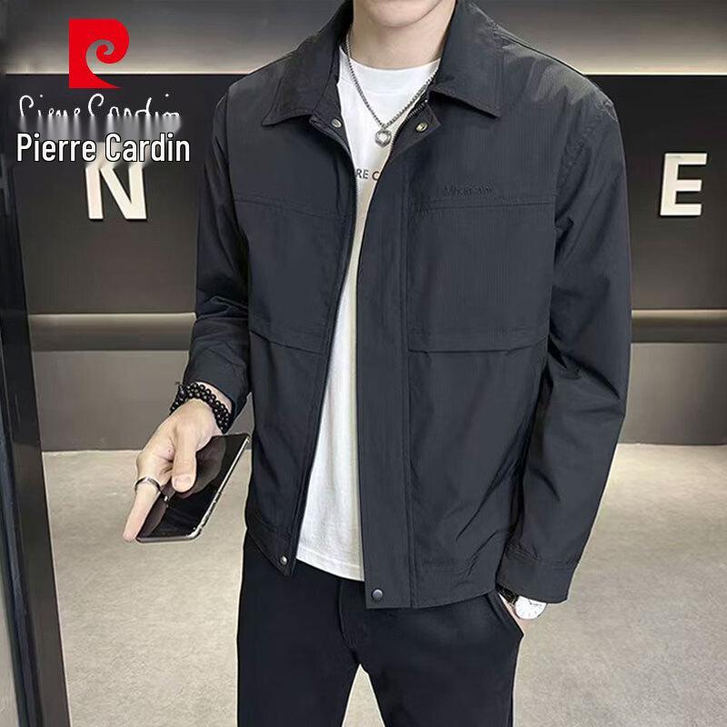 Мужской повседневный пиджак с лацканами Pierre Cardin XL чёрный