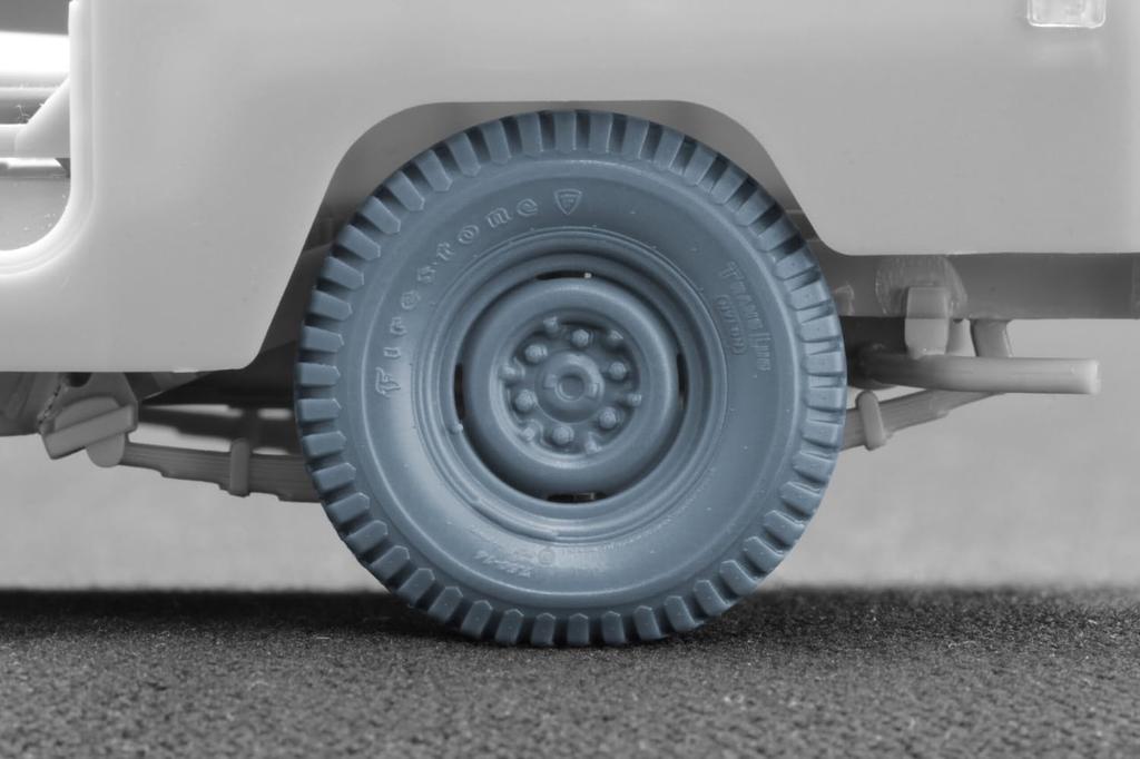 Modern Small Drive Military Spec Vehicle Wheel Set AK Plastic Model Parts SCXWM35033S Scale-X 1/35 Four-Wheel Weight-Deforming (5-Piece Set) (for