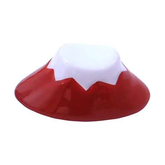 Hasamiyaki Kyosen Kiln Mt. Fuji Chopstick Rest (Standing) Red 18522