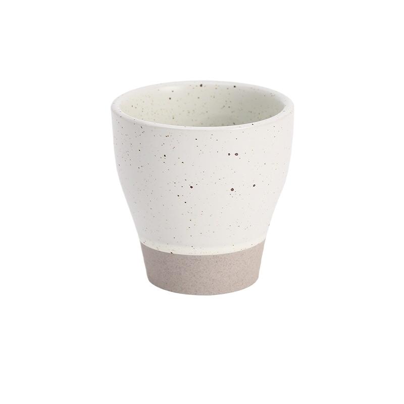 Clay reunion teacup home silent wind flower teacup Japanese coarse pottery cup random cup premium ceramic cup single cup  200ml