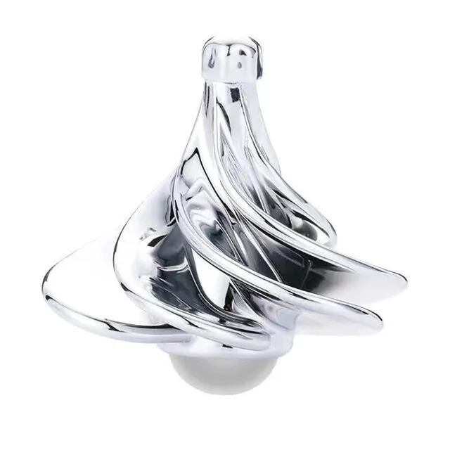 Wind Blasen Fidget Spinner Rotierender Kinetischer Stressabbau Kreisel Tragbarer Pneumatischer Spinner Schreibtischspielzeug für Kinder Erwachsene Geschenk