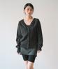 Ieoning Inside Out Multi Cardigan, Charcoal