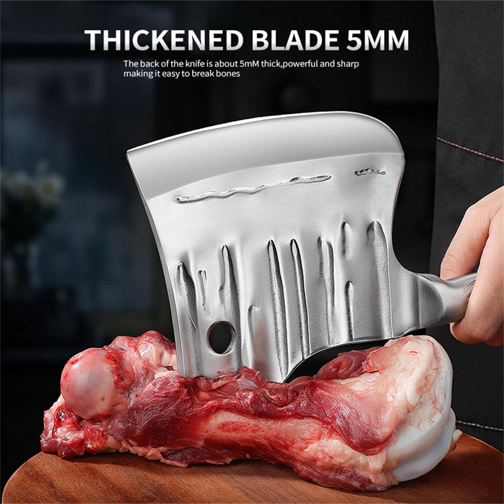 PLYS Chopper Heavy-Duty Stainless Steel Chef Knife Precision Cutting & Bone Chopping, Easy To Bone, Cut Turkey, Pumpkin