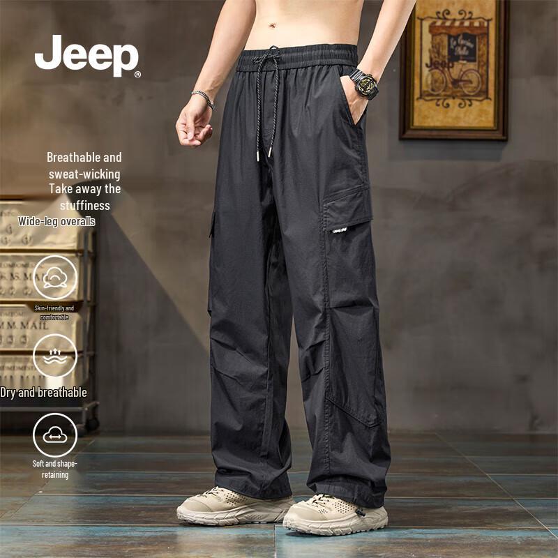 JEEP Men s Casual Straight-Leg Cargo Pants 3XL