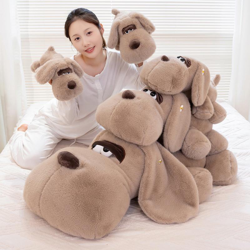 Big Dog Eyed Doll Cute Prone Dog Doll Bed Pillow Sleeping Pillow Plush Toy